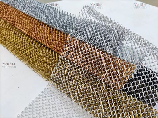 Cortina de ducha de aluminio metálico arquitectónico decorativo para Hotle