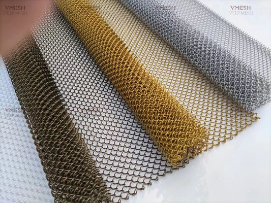 Cortina de ducha de aluminio metálico arquitectónico decorativo para Hotle