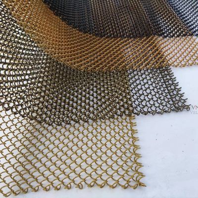 Cortina de ducha de aluminio metálico arquitectónico decorativo para Hotle