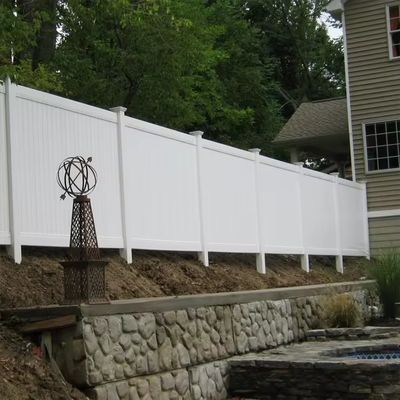 Precio de fábrica Panel de privacidad de PVC blanco para cercas de jardín al aire libre