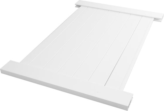 Decoración al aire libre 6x8 pies privacidad plástico hermoso panel de valla de PVC de vinilo blanco