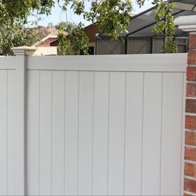 Valla de privacidad de vinilo estilo americano 6x8ft para patio y pared de la casa