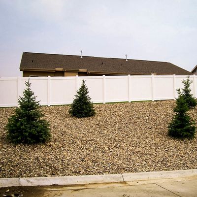 Valla de privacidad de vinilo estilo americano 6x8ft para patio y pared de la casa