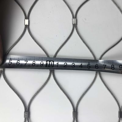 Cuerdas de cable de 2 mm de apertura 50X50mm de acero inoxidable para cercas de zoológico con absorción de impacto sin bordes afilados y a prueba de fuego