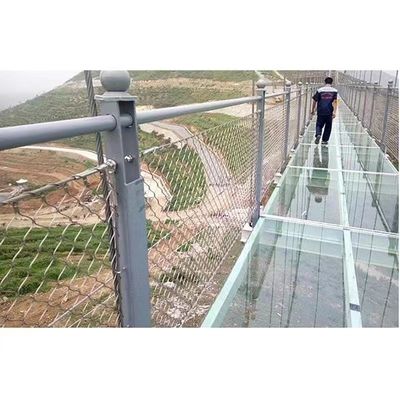 30 * 30mm Flexible fuerte malla de cuerda de acero inoxidable para cercas de seguridad