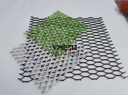 Arquitectónico de la malla de metal de la construcción de fachadas de techo Panel de aluminio de la malla de metal expandida