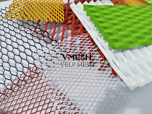 Diseño de fachadas arquitectónicas revestimiento PVDF Decorativo de aluminio de malla expandida