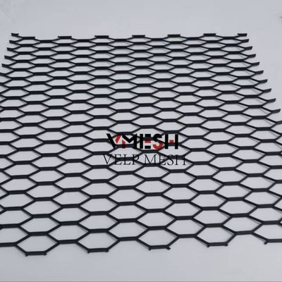 Revestimiento de pared con revestimiento de polvo personalizado malla de fachada de metal expandida