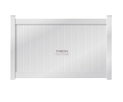 Valla de privacidad de PVC blanco de 6x8 pies para patios traseros