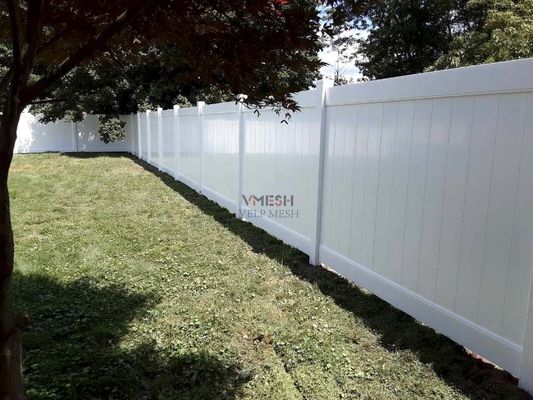 Barreras de jardín de PVC duraderas privacidad paneles blancos de uso pesado