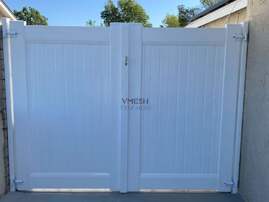Fenda de privacidad de PVC blanco anti-ultravioleta Fenda de casa de vinilo