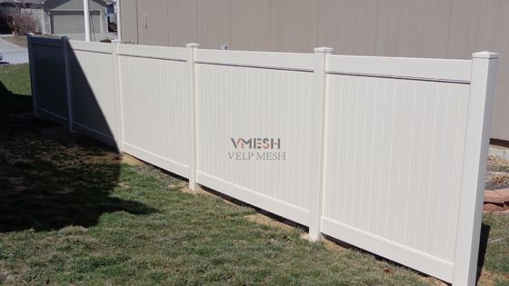 100% material virgen Vinyl cerca de granja 6x8 pies Blanco