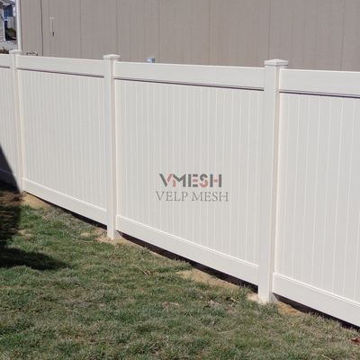 6*8 Seguridad de patio blanco Vinyl rail valla cercas