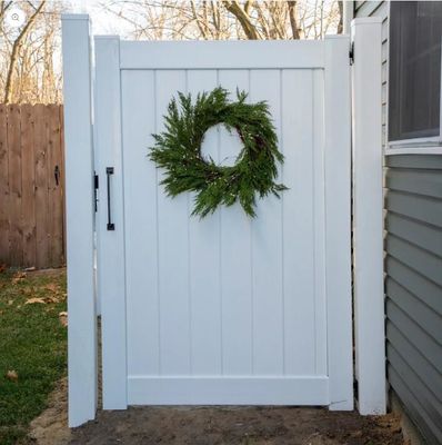 Recinto de jardín de PVC / vinilo decorativo con puerta para privacidad al aire libre