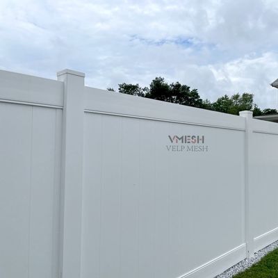 Jardín exterior de 6 pies Blanco PVC barata Vinyl Rejilla de la cerca de privacidad
