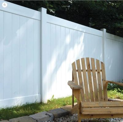 Recinto de jardín de PVC / vinilo decorativo con puerta para privacidad al aire libre