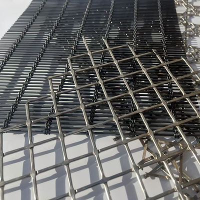 Acero inoxidable 304 malla metálica arquitectónica de 1,2 mm tejido
