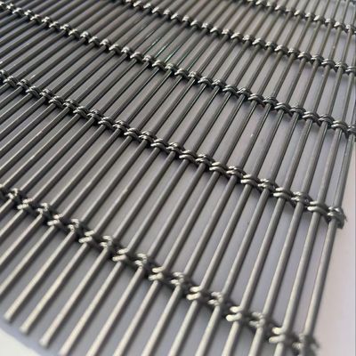 Malla de alambre decorativa de aluminio para fachada y partición, espesor 3 mm