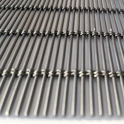 Malla de alambre decorativa de aluminio para fachada y partición, espesor 3 mm