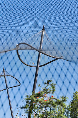 Malla de cable flexible de acero inoxidable para barandilla, red de protección para barandilla