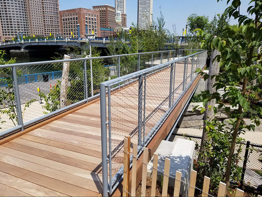 Rejilla de seguridad ligera anti-roya de acero inoxidable con forma de agujero de diamante