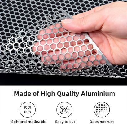 Rollo de malla de panal de miel de acero inoxidable perforado de aluminio revestido en polvo
