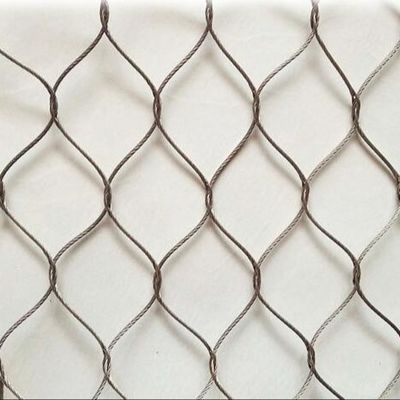 Ss 304 316 malla de cuerda de acero inoxidable para cables de aves