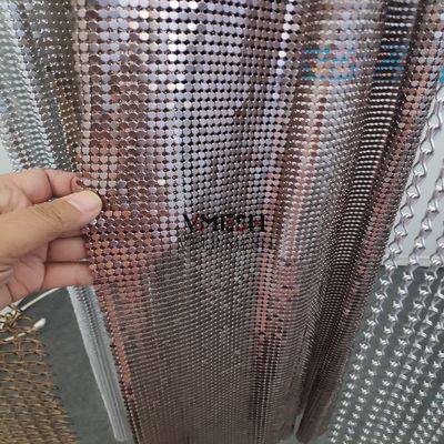 Cortina de metal de malla de alambre tejido para la decoración del hogar