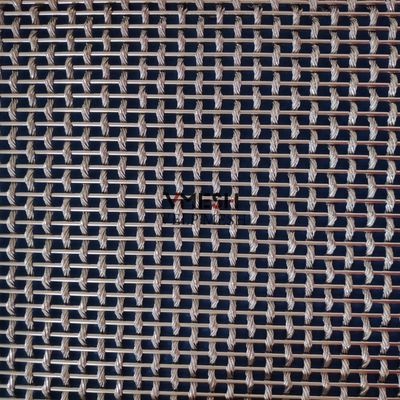 Facade metálica de malla de alambre decorativo con acero inoxidable trenzado de malla de alambre tejido Diámetro 1mm-4mm