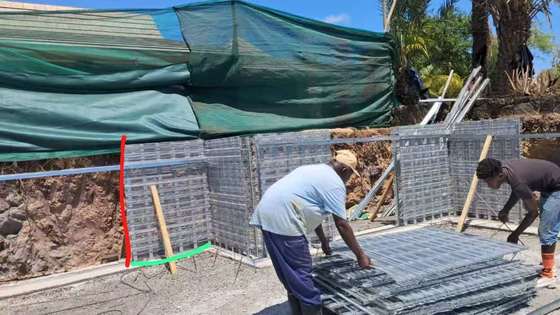 Hy Rib Concreto de cemento de moldeado de moldeado Sistema de malla