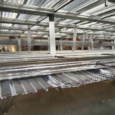 Malla de refuerzo de hormigón de acero galvanizado con nervaduras altas para encofrado permanente