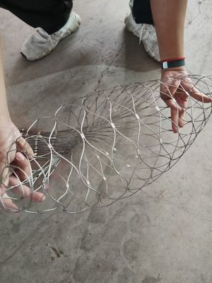 Antiderobio Tamaño personalizable forma de agujero de diamante malla de cuerda de alambre de acero inoxidable para cercas de seguridad