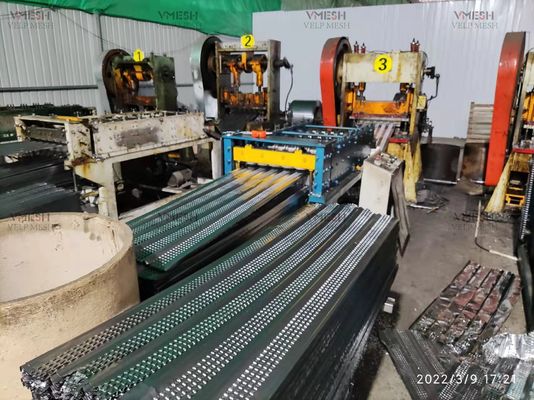 Materiales de construcción anticorrosión Malla de listones de acero galvanizado de alto relieve