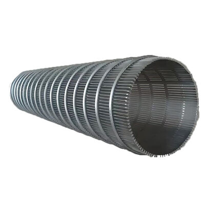 50 100 malla inoxidable en forma de V del filtro de alambre de la cuña del tubo del alambre de acero de 150 micrones