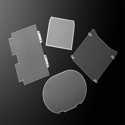 Disco de filtro de malla de acero inoxidable con grabado de agujeros de malla uniformes para cubierta de rejilla de altavoz