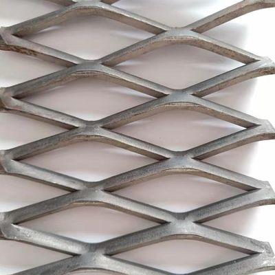 Malla metálica expandida de acero inoxidable 5.0mm 6.0mm Antideslizante Galvanizada