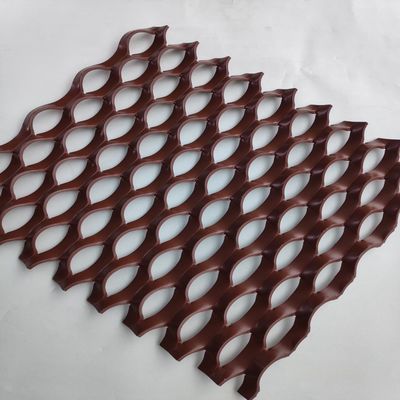 0.5 mm de espesor de aluminio de malla de alambre metálico expandido para el panel de pared