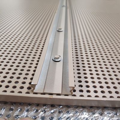 fachadas decorativas de malla de metal perforada de aluminio diseño de agujero personalizado