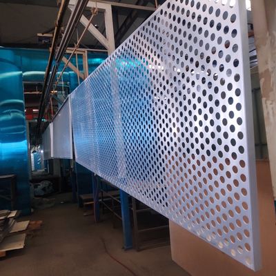 Panel de metal perforado de aluminio a medida para decoración de paredes exteriores
