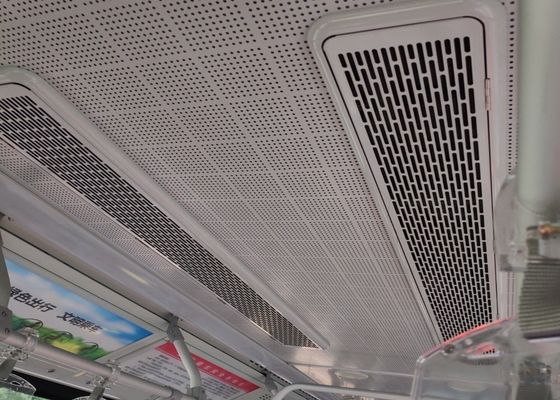 Panel metálico perforado de aluminio con ranuras para fachadas decorativas