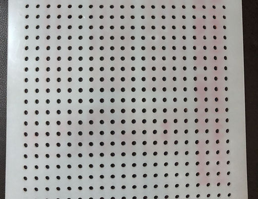 Industria alimentaria perforada plástica blanca del PVC Mesh Panel Thin Sheet For