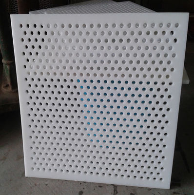 Industria alimentaria perforada plástica blanca del PVC Mesh Panel Thin Sheet For