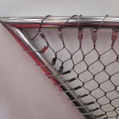 Cuerdas de acero inoxidable de malla de 2 mm Ferrule de agujero de diamante para cercas de zoológicos