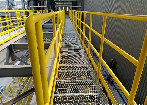 Acero suave de trabajo pesado elevado Diamante Expanded Metal Mesh