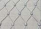 Cuerda de alambre de acero inoxidable de Inox del parque zoológico 316 Mesh Ferruled Type tejido