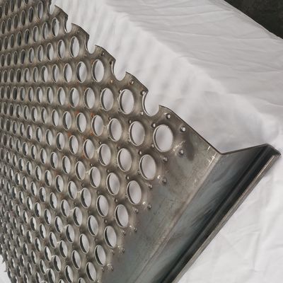 Acero al carbono Perf O Planchas de agarre 3 mm Rejilla de seguridad perforada