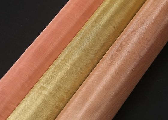 H65 pantalla ultra fina tejida de cobre amarillo no magnética Mesh For Filtering