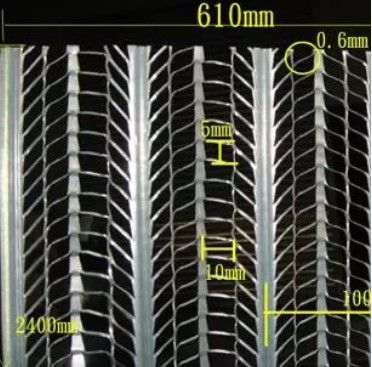 Malla metálica expandida de acero galvanizado con propiedades anticorrosivas y resistentes al fuego para paredes interiores