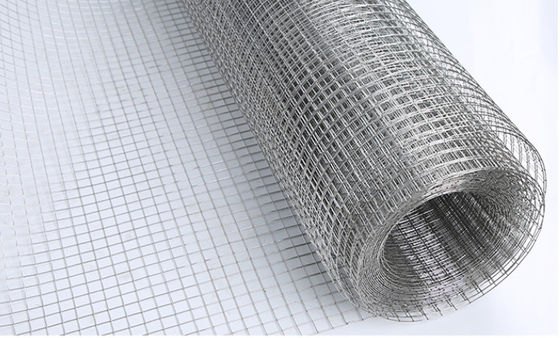 Rollo de malla de alambre soldado de hierro galvanizado de 1x1 pulg. para construcción
