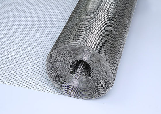 Rollo de malla de alambre soldado de hierro galvanizado de 1x1 pulg. para construcción